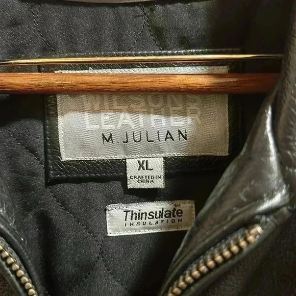 Wilson’s leather M Julian bomber jacket, zip out Thinsulate vest size XL - Picture 4 of 14